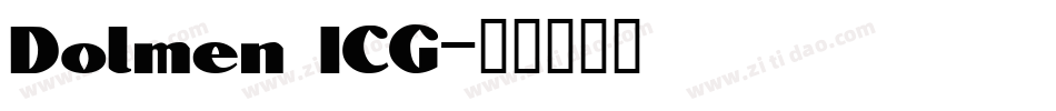 Dolmen ICG字体转换
